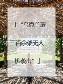 “乌克兰遭三百余架无人机袭击”