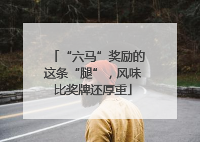 “六马”奖励的这条“腿”，风味比奖牌还厚重
