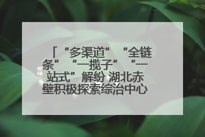 “多渠道”“全链条”“一揽子”“一站式”解纷 湖北赤壁积极探索综治中心规范化建设新路子