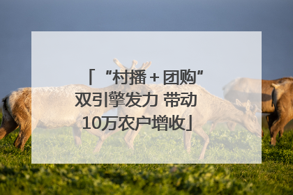 “村播＋团购”双引擎发力 带动10万农户增收