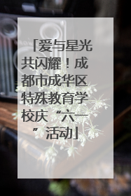 爱与星光共闪耀！成都市成华区特殊教育学校庆“六一”活动