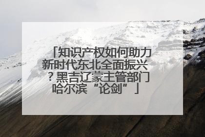 知识产权如何助力新时代东北全面振兴？黑吉辽蒙主管部门哈尔滨“论剑”
