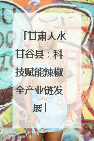 甘肃天水甘谷县：科技赋能辣椒全产业链发展