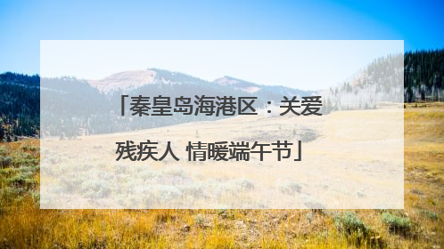 秦皇岛海港区：关爱残疾人 情暖端午节