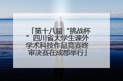 第十八届“挑战杯”四川省大学生课外学术科技作品竞赛终审决赛在成都举行