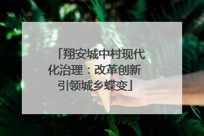 翔安城中村现代化治理：改革创新引领城乡蝶变