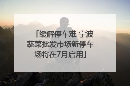 缓解停车难 宁波蔬菜批发市场新停车场将在7月启用