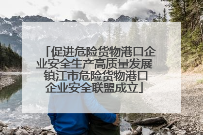 促进危险货物港口企业安全生产高质量发展 镇江市危险货物港口企业安全联盟成立