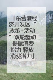 东营港经济开发区“政策+活动”双轮驱动 提振消费能力 释放消费潜力
