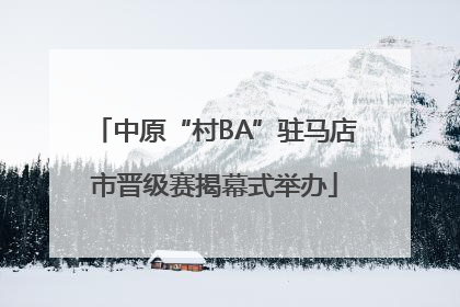 中原“村BA”驻马店市晋级赛揭幕式举办