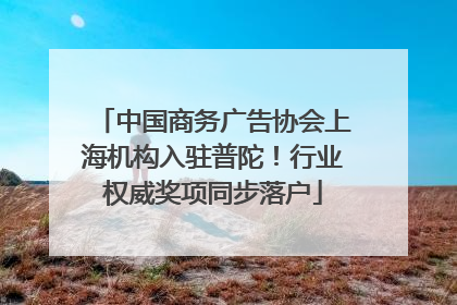 中国商务广告协会上海机构入驻普陀！行业权威奖项同步落户