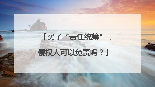 买了“责任统筹”，侵权人可以免责吗？