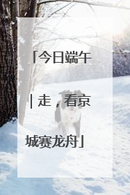 今日端午｜走，看京城赛龙舟