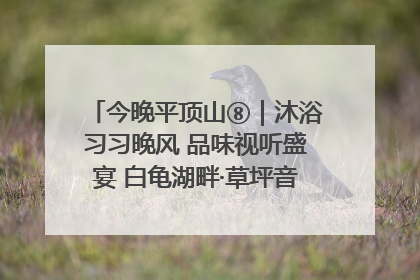 今晚平顶山⑧｜沐浴习习晚风 品味视听盛宴 白龟湖畔·草坪音乐会激情上演