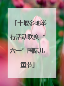 十堰多地举行活动欢度“六一”国际儿童节