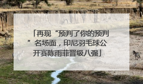 再现“预判了你的预判”名场面，印尼羽毛球公开赛陈雨菲晋级八强