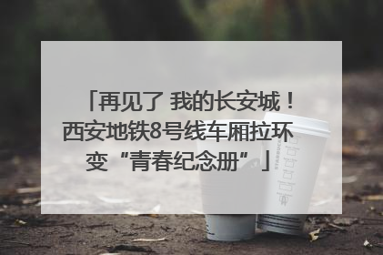 再见了 我的长安城！西安地铁8号线车厢拉环变“青春纪念册”
