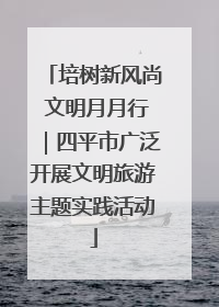 培树新风尚 文明月月行｜四平市广泛开展文明旅游主题实践活动