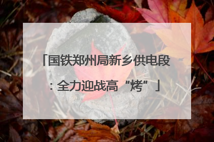 国铁郑州局新乡供电段：全力迎战高“烤”
