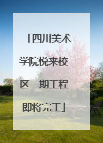 四川美术学院悦来校区一期工程即将完工