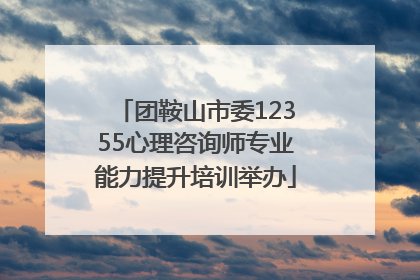 团鞍山市委12355心理咨询师专业能力提升培训举办