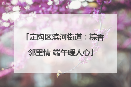 定陶区滨河街道：粽香邻里情 端午暖人心