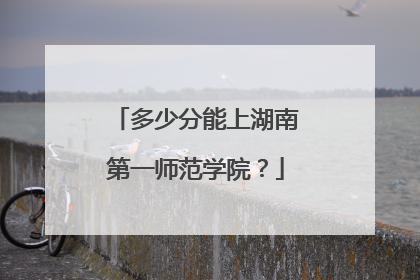 多少分能上湖南第一师范学院？