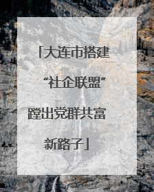 大连市搭建“社企联盟”蹚出党群共富新路子