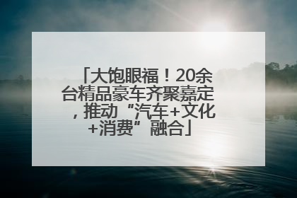 大饱眼福！20余台精品豪车齐聚嘉定，推动“汽车+文化+消费”融合