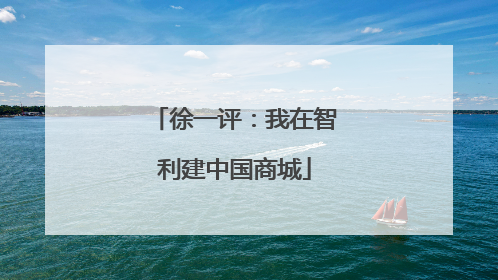 徐一评：我在智利建中国商城