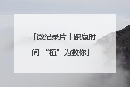 微纪录片丨跑赢时间 “植”为救你