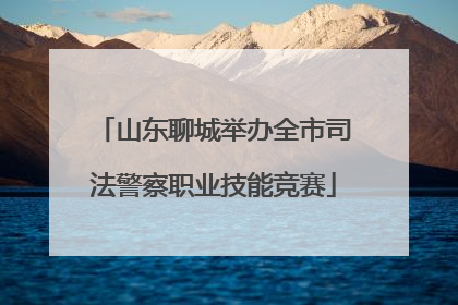 山东聊城举办全市司法警察职业技能竞赛