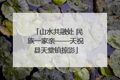 山水共融处 民族一家亲——天祝县天堂镇掠影