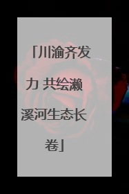 川渝齐发力 共绘濑溪河生态长卷
