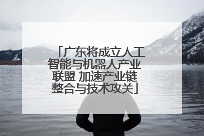广东将成立人工智能与机器人产业联盟 加速产业链整合与技术攻关