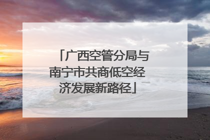 广西空管分局与南宁市共商低空经济发展新路径
