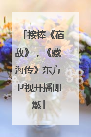 接棒《宿敌》，《藏海传》东方卫视开播即燃