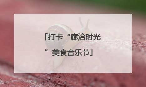 打卡“廊洽时光”美食音乐节
