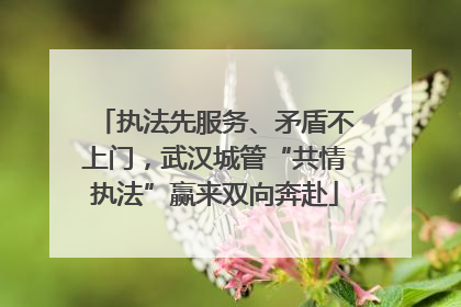执法先服务、矛盾不上门，武汉城管“共情执法”赢来双向奔赴