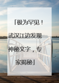 极为罕见！武汉江边发现神秘文字，专家揭秘