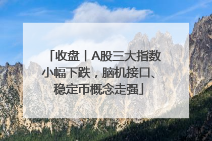 收盘丨A股三大指数小幅下跌，脑机接口、稳定币概念走强