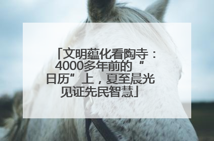 文明蕴化看陶寺：4000多年前的“日历”上，夏至晨光见证先民智慧