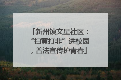 新州镇文星社区：“扫黄打非”进校园，普法宣传护青春