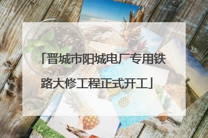 晋城市阳城电厂专用铁路大修工程正式开工