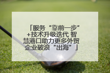 服务“靠前一步”+技术升级迭代 智慧港口助力更多外贸企业破浪“出海”