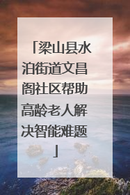 梁山县水泊街道文昌阁社区帮助高龄老人解决智能难题