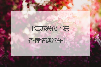 江苏兴化：粽香传情迎端午