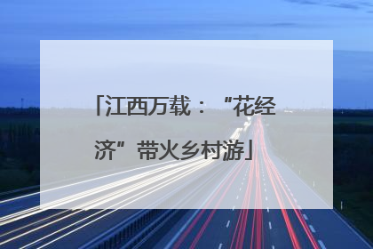 江西万载：“花经济”带火乡村游