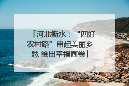 河北衡水：“四好农村路”串起美丽乡愁 绘出幸福画卷
