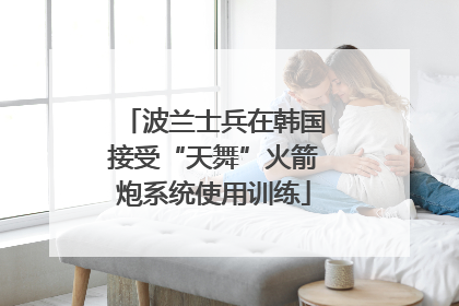 波兰士兵在韩国接受“天舞”火箭炮系统使用训练